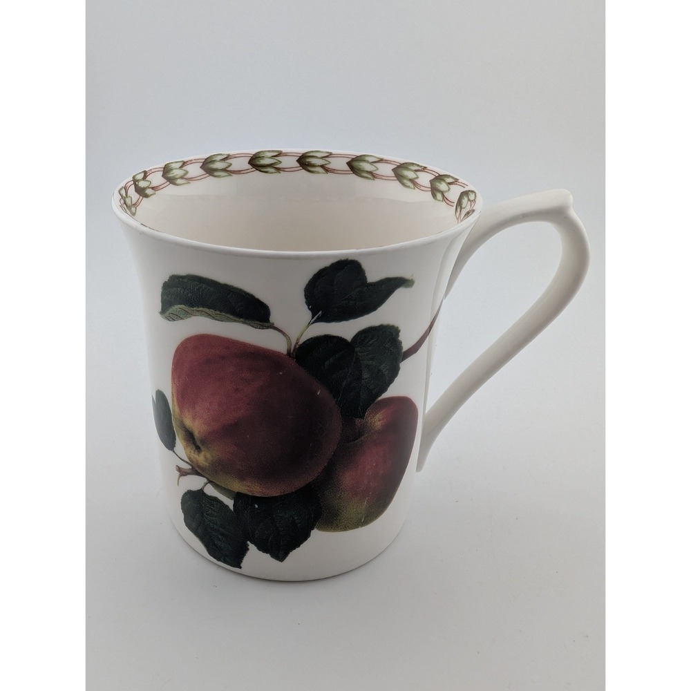 Queen's Hooker's Fruit Apple Fine Bone China Mug Royal Horticultural Society